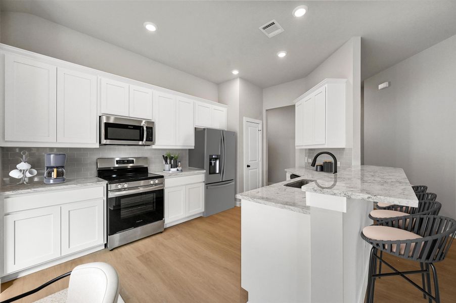 Representative furnished interior of a home built from the Hanover by Cheldan Homes in Pitcock Addition, Graham (Image 51). Representative furnished interior of a home built from the Hanover by Cheldan Homes in Pitcock Addition, Graham (Image 51).
