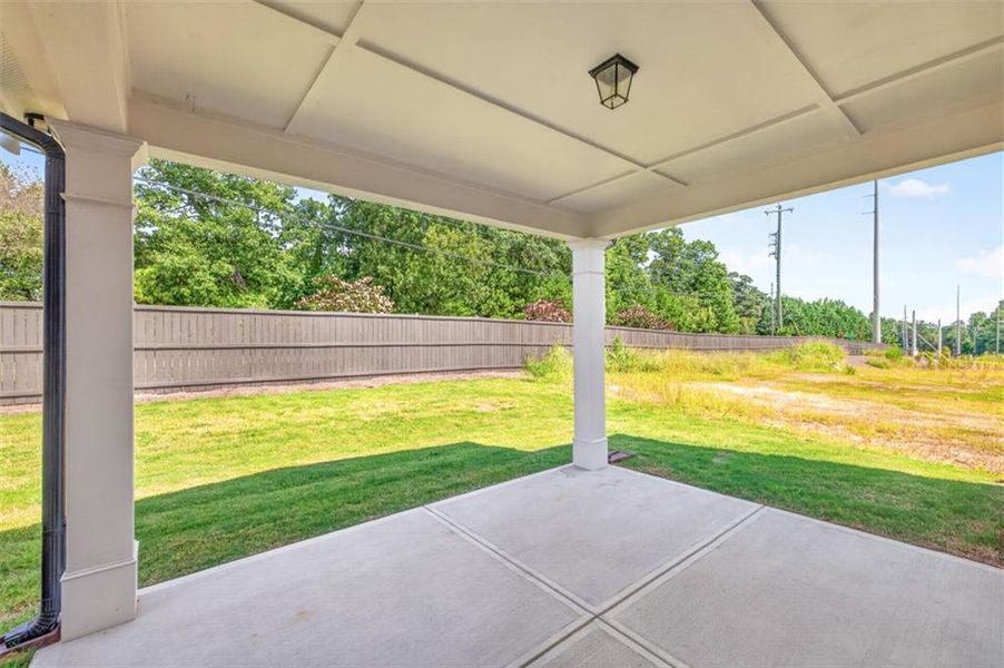 Exterior details and patio area of a home in , Buford (Image 25).