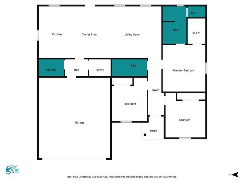 2D floor plan layout of this home in , Lufkin, TX (Image 3).