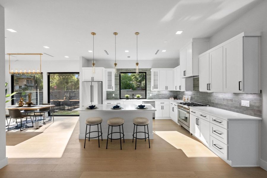 Furnished interior view inside a new home in , Austin (Image 6). Furnished interior view inside a new home in , Austin (Image 6).