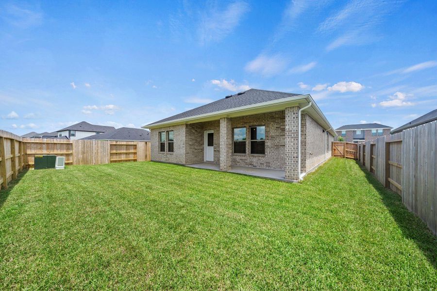 Exterior details and patio area of a home in Cypress Green, Hockley (Image 19).
