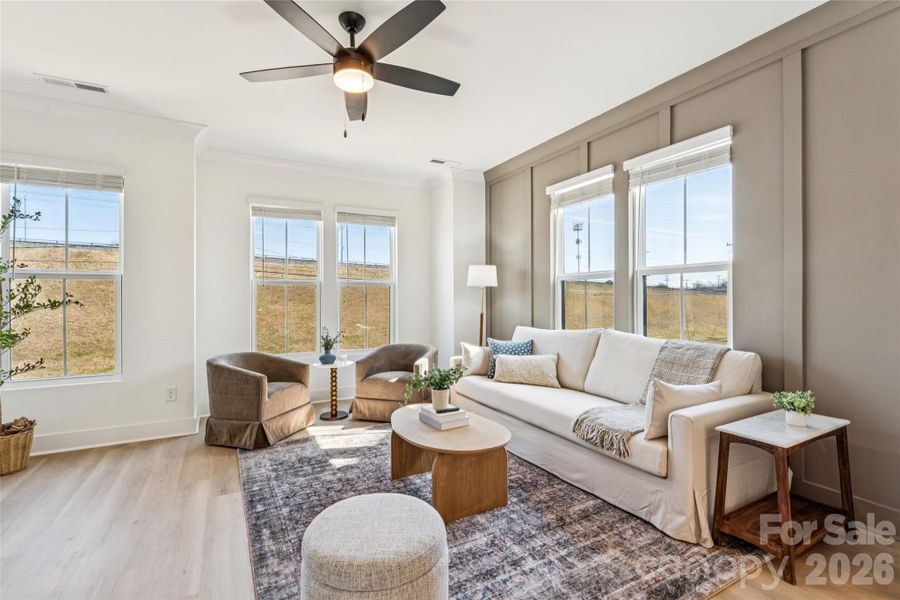 Furnished interior view inside a new home in , Charlotte (Image 7).