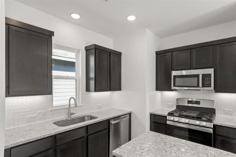 Furnished interior view inside a new home in Trace, San Marcos (Image 8).