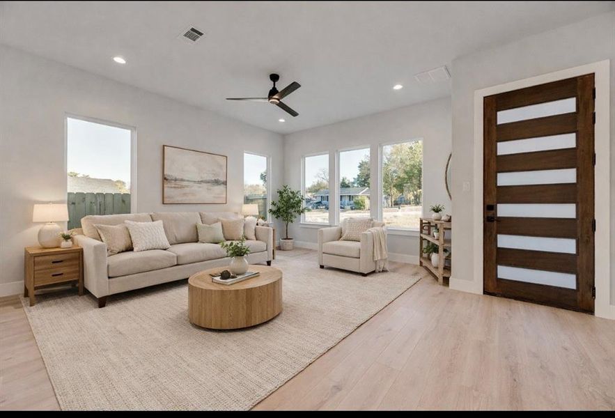 Furnished interior view inside a new home in , Dallas (Image 4). Furnished interior view inside a new home in , Dallas (Image 4).