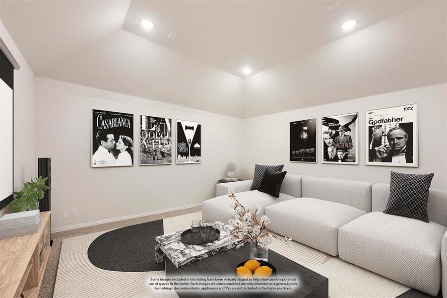 Furnished interior view inside a new home in Coyote Crossing, Godley (Image 19).