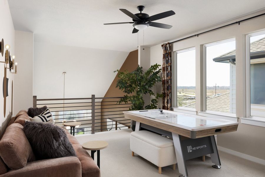 Furnished interior view inside a new home in Heritage, Dripping Springs (Image 34).