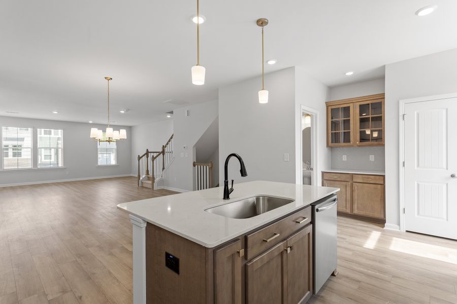 Furnished interior view inside a new home in Renaissance at White Oak, Garner (Image 12). Furnished interior view inside a new home in Renaissance at White Oak, Garner (Image 12).