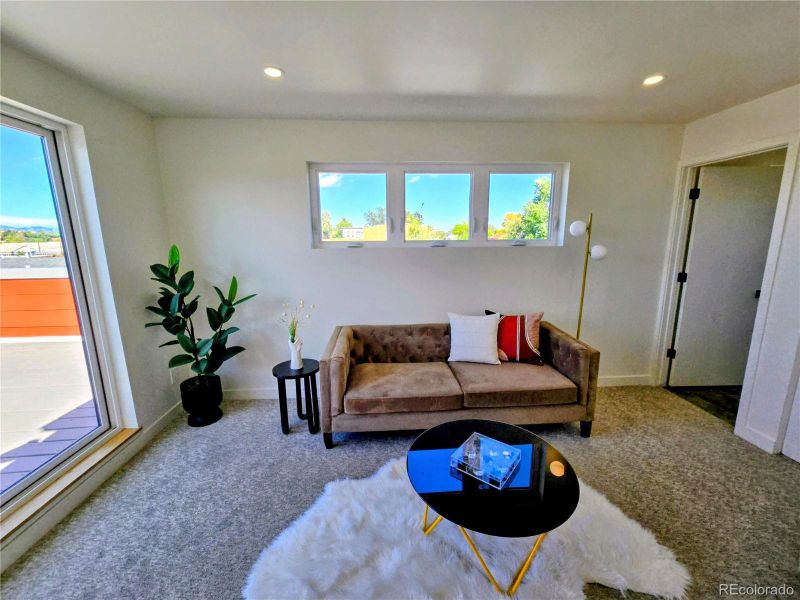 Furnished interior view inside a new home in , Denver (Image 24). Furnished interior view inside a new home in , Denver (Image 24).