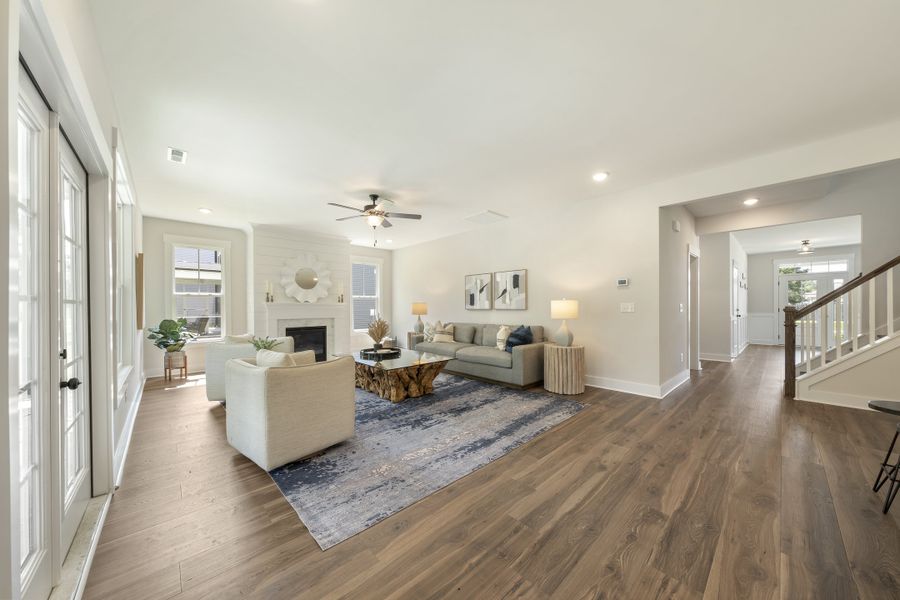 Furnished interior view inside a new home in River Tide Farms, Bolivia (Image 8).