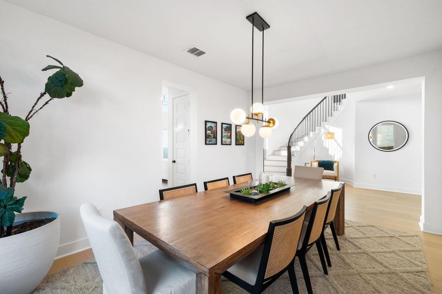 Furnished interior view inside a new home in Sweetwater - 60', Austin (Image 12).