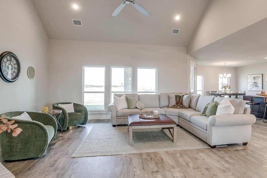 Furnished interior view inside a new home in Rocky Top Ranch, Reno (Image 10). Furnished interior view inside a new home in Rocky Top Ranch, Reno (Image 10).