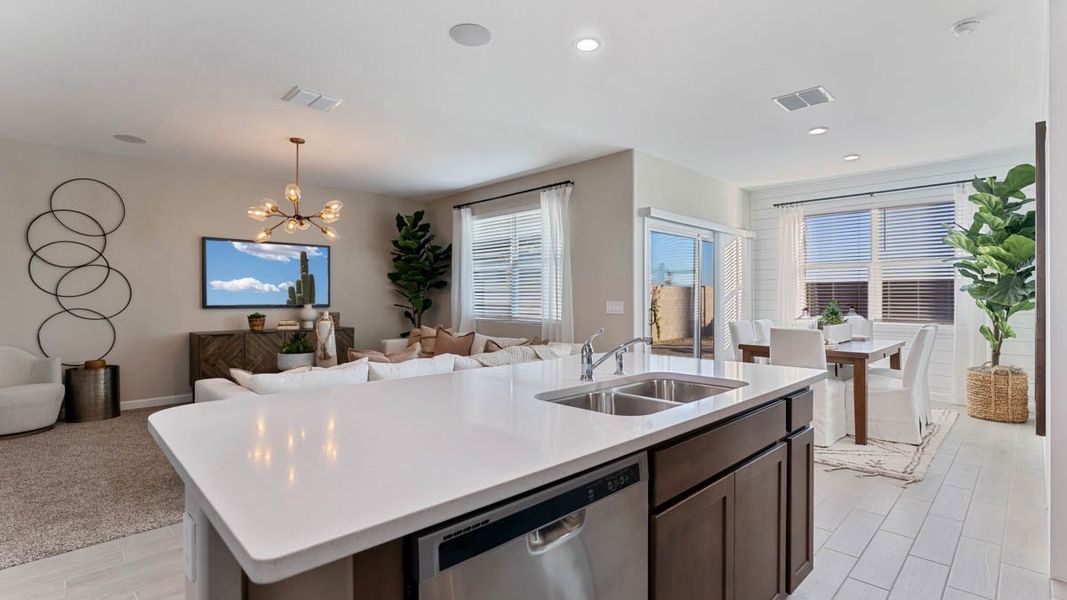 Furnished interior view inside a new home in Desert Moon Estates, Buckeye (Image 8).