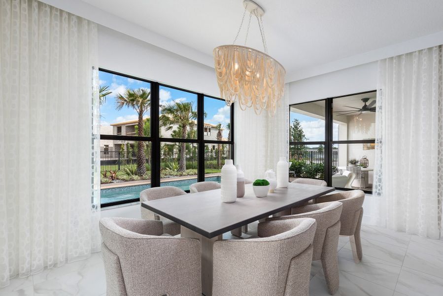 Representative furnished interior of a home built from the Mariana by GL Homes in Lotus Edge, Boca Raton (Image 9).