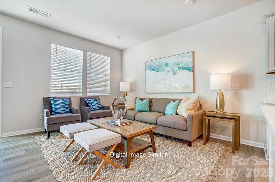 Furnished interior view inside a new home in Bailey Run, Charlotte (Image 9).