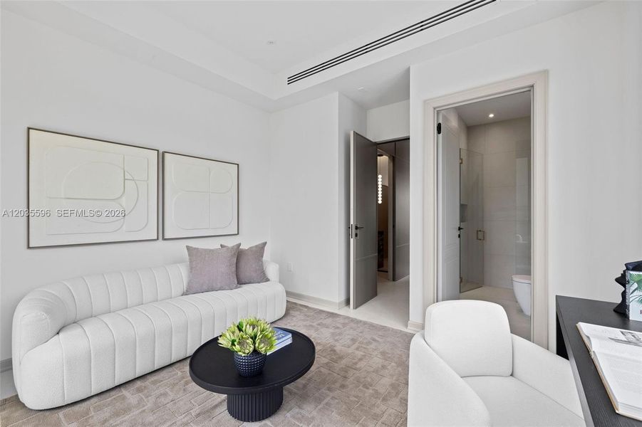 Office / fourth bedroom on first floor with full bath Office / fourth bedroom on first floor with full bath