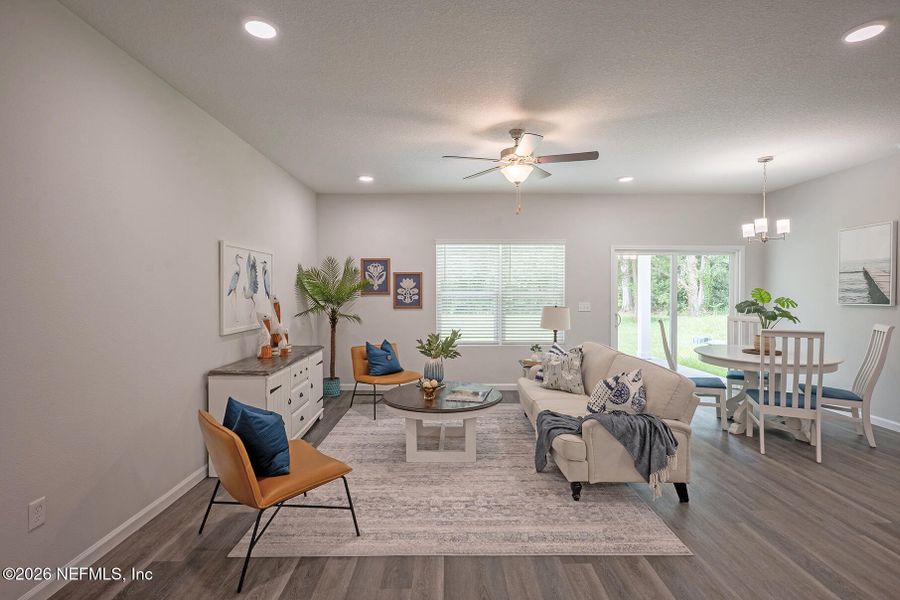 Furnished interior view inside a new home in , Jacksonville (Image 19).
