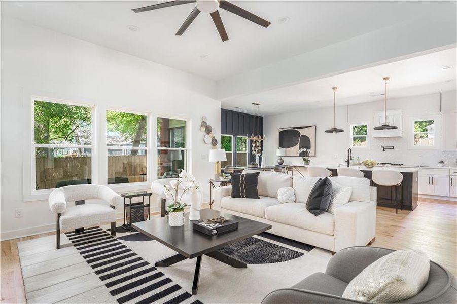 Furnished interior view inside a new home in , Atlanta (Image 25). Furnished interior view inside a new home in , Atlanta (Image 25).