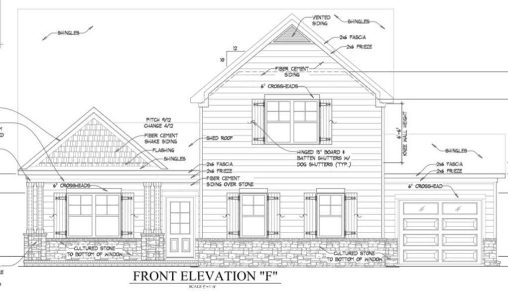 Exterior rendering of this home design in Brewer Point, Murfreesboro, TN (Image 1). Exterior rendering of this home design in Brewer Point, Murfreesboro, TN (Image 1).