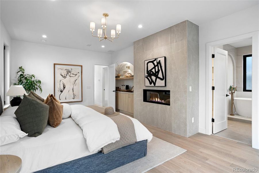 Furnished interior view inside a new home in , Denver (Image 9).