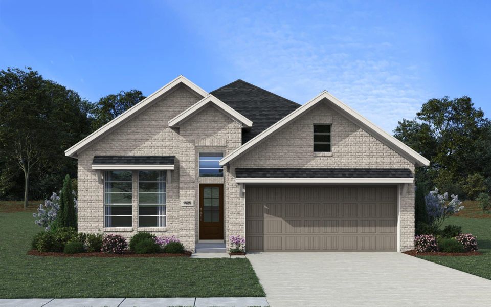 Representative exterior photo of a completed home built from the Austin – 45′ Lot by Chesmar Homes in Bridgeland, Cypress, TX (Image 21).