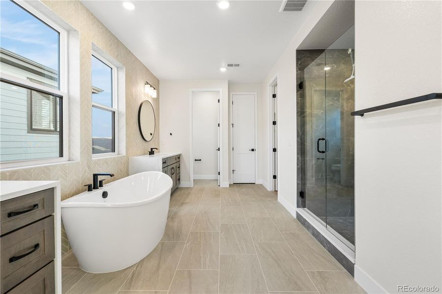 Furnished interior view inside a new home in Autograph at Lyric, Lone Tree (Image 16).