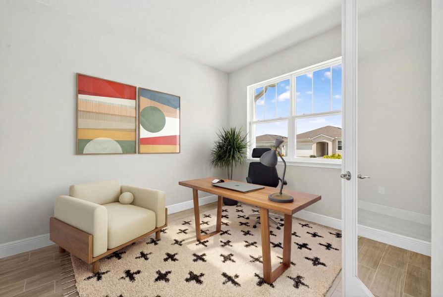 Furnished interior view inside a new home in Windwater, Parrish (Image 6).