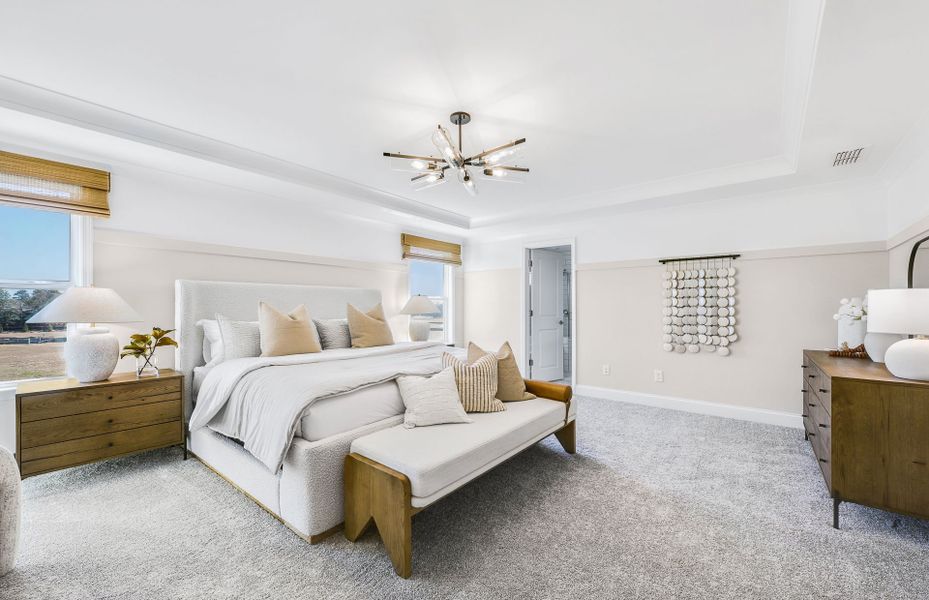 Furnished interior view inside a new home in Haverhill Estates, Dacula (Image 9).