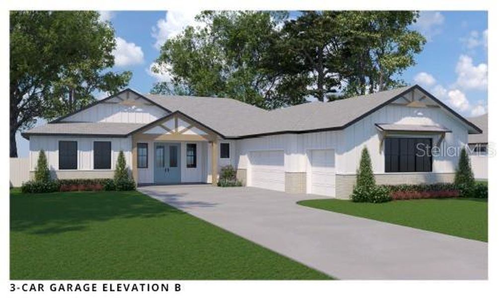 Front exterior of a new home in , Brooksville, FL, highlighting curb appeal (Image 1). Front exterior of a new home in , Brooksville, FL, highlighting curb appeal (Image 1).