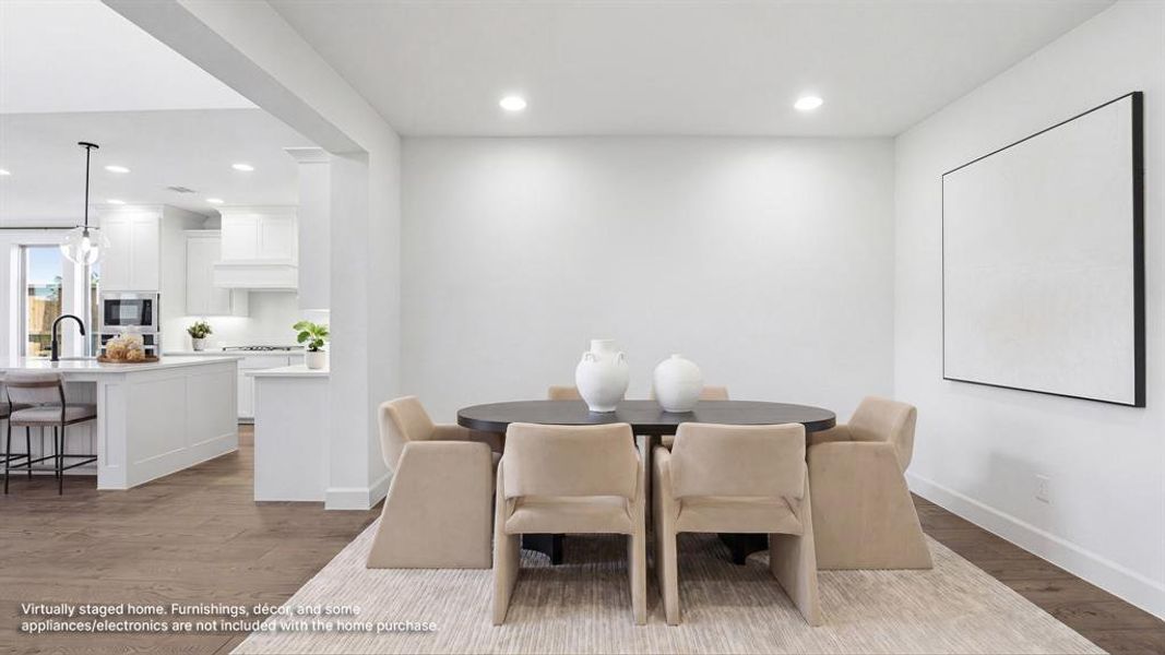 Furnished interior view inside a new home in The Heights at Uptown Celina, Celina (Image 7).