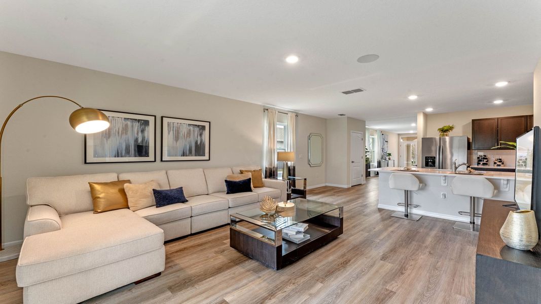 Furnished interior view inside a new home in Harmony West, St. Cloud (Image 14).