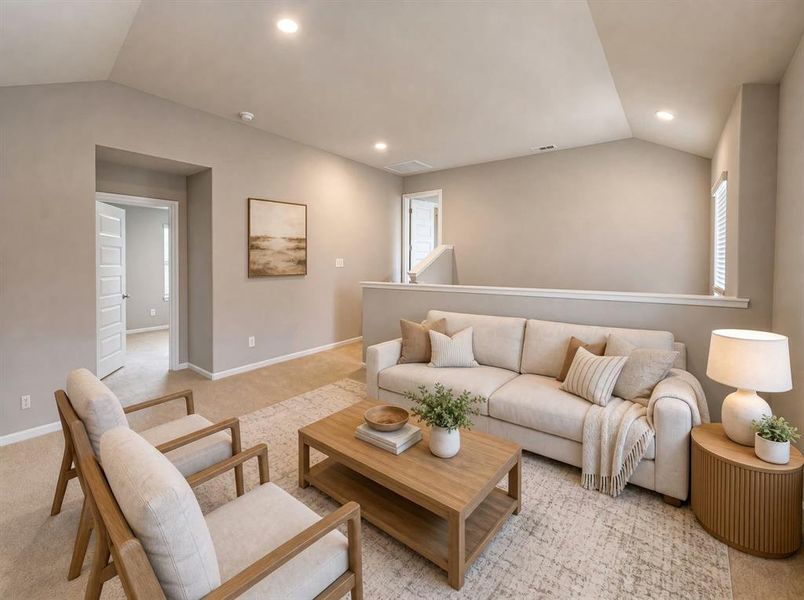 Furnished interior view inside a new home in Sagebrook, Denton (Image 9).