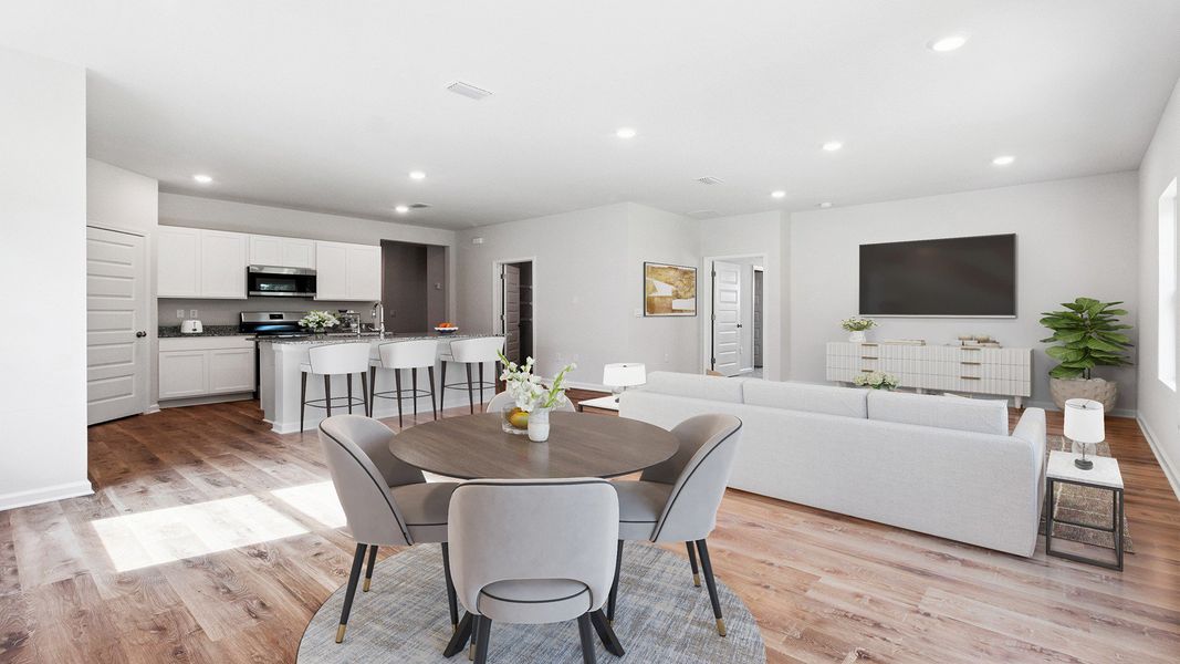 Furnished interior view inside a new home in Wesley Park, Crawfordville (Image 8).