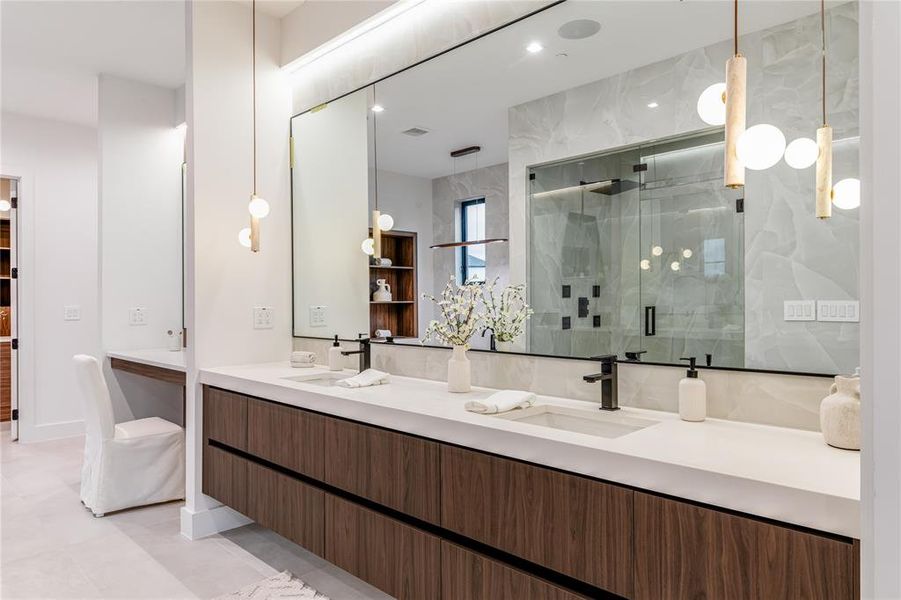 Furnished interior view inside a new home in , Heath (Image 9).