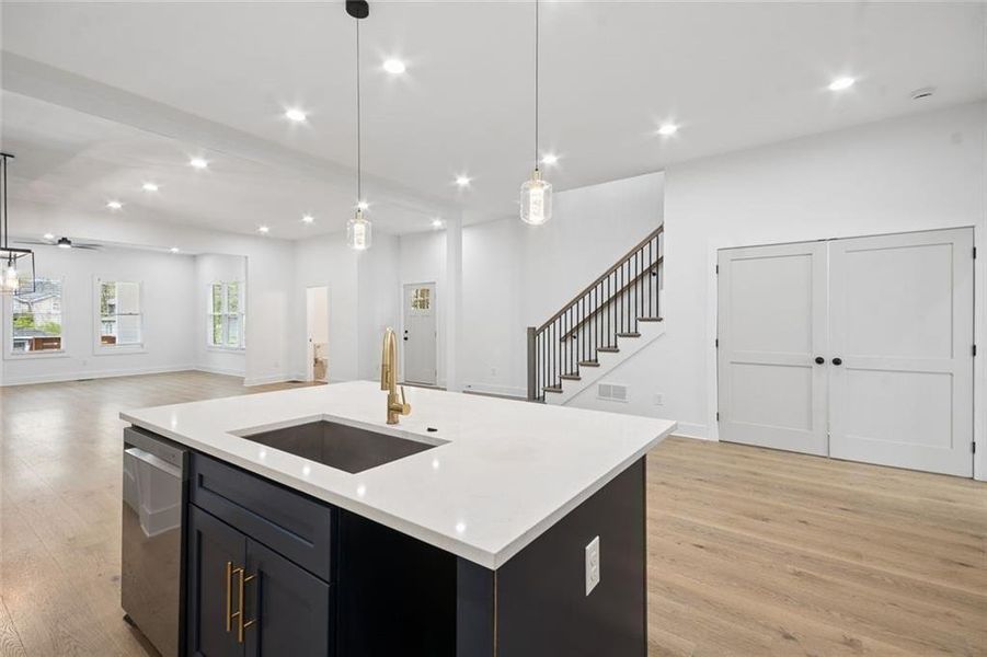 Furnished interior view inside a new home in , Atlanta (Image 8).