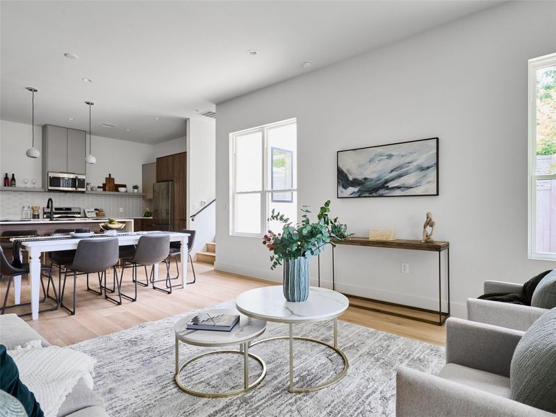 Furnished interior view inside a new home in , Austin (Image 6).