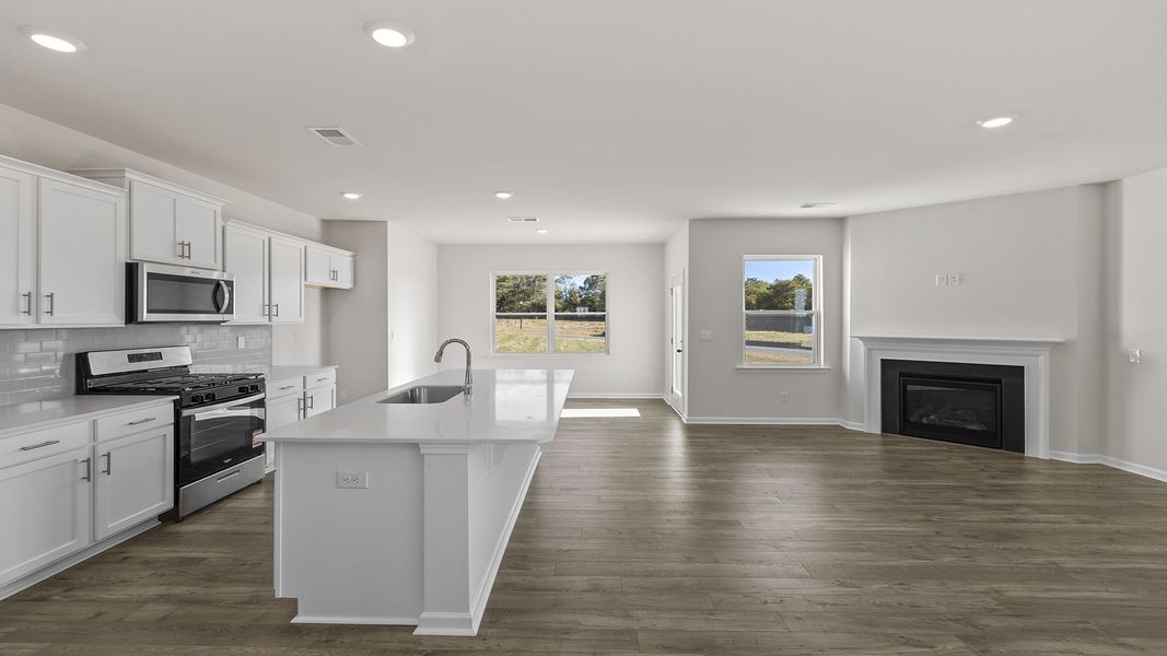Furnished interior view inside a new home in Durbin Meadows Traditions, Fountain Inn (Image 7). Furnished interior view inside a new home in Durbin Meadows Traditions, Fountain Inn (Image 7).