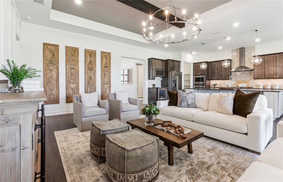 Open concept living *model photography