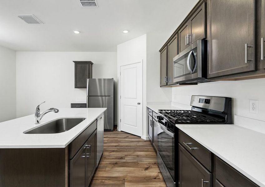 A spacious kitchen perfect for entertaining.