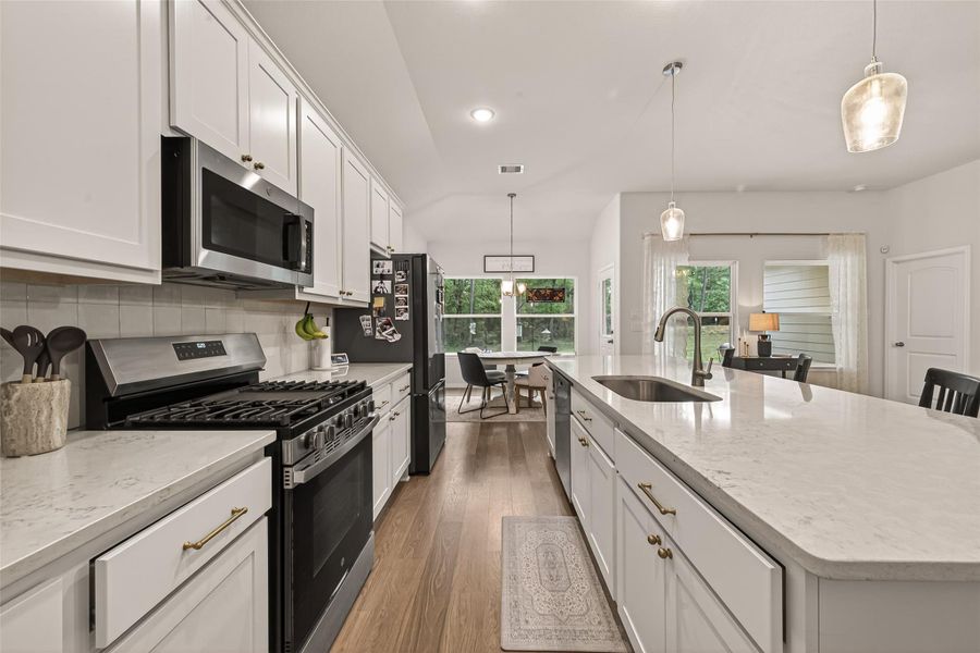Furnished interior view inside a new home in , Willis (Image 28).