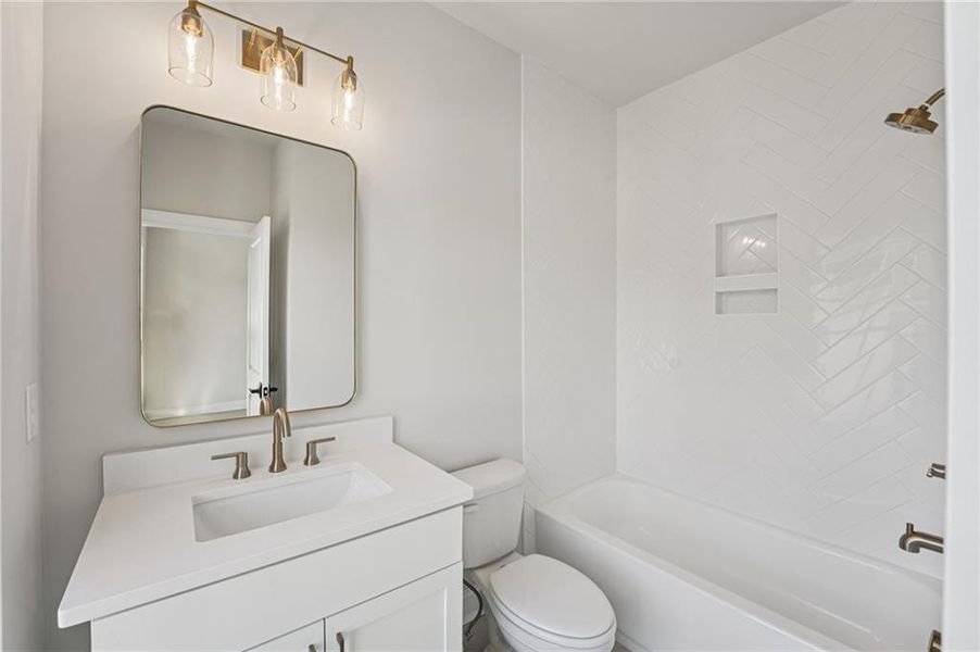 Furnished interior view inside a new home in Towns on Thompson, Alpharetta (Image 17).