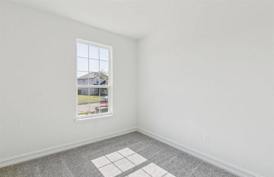 Secondary bedroom designed for comfort and convenience Secondary bedroom designed for comfort and convenience