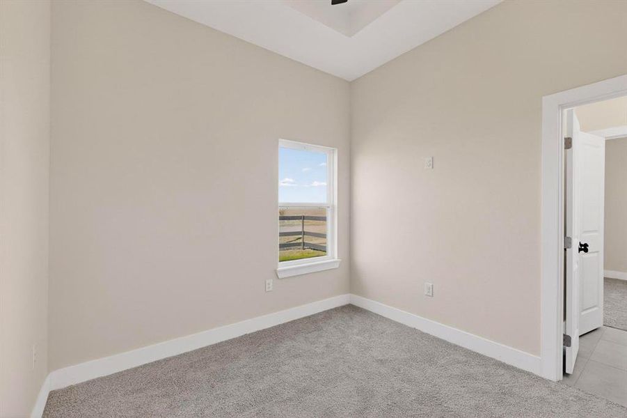 Secondary bedroom with Jack and Jill ensuite bathroom Secondary bedroom with Jack and Jill ensuite bathroom