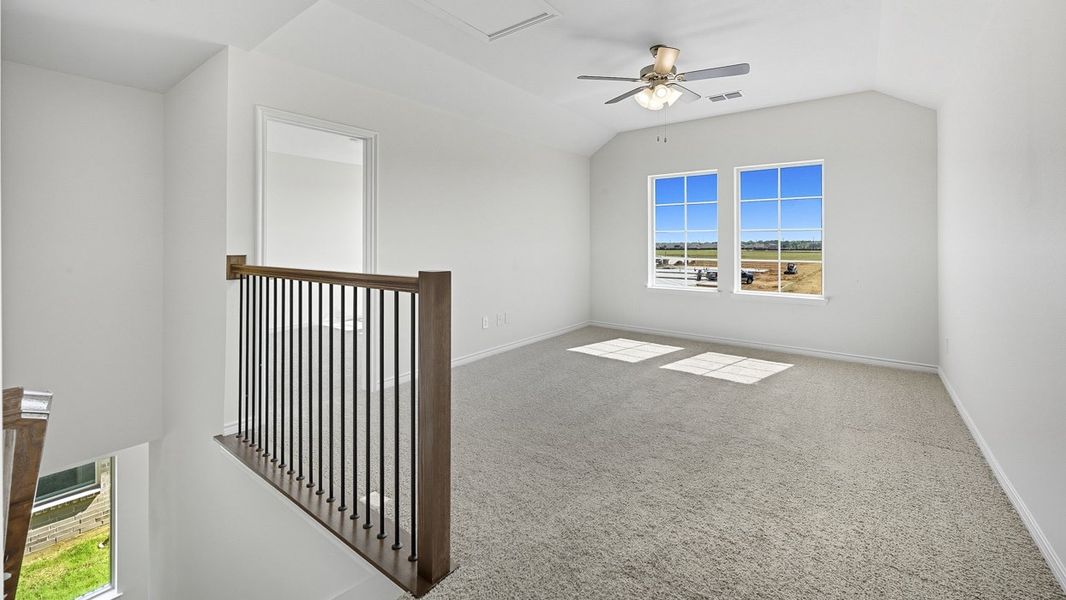 Representative unfurnished interior of a home built from the Finn by D.R. Horton in Silverado, Aubrey (Image 15). Representative unfurnished interior of a home built from the Finn by D.R. Horton in Silverado, Aubrey (Image 15).