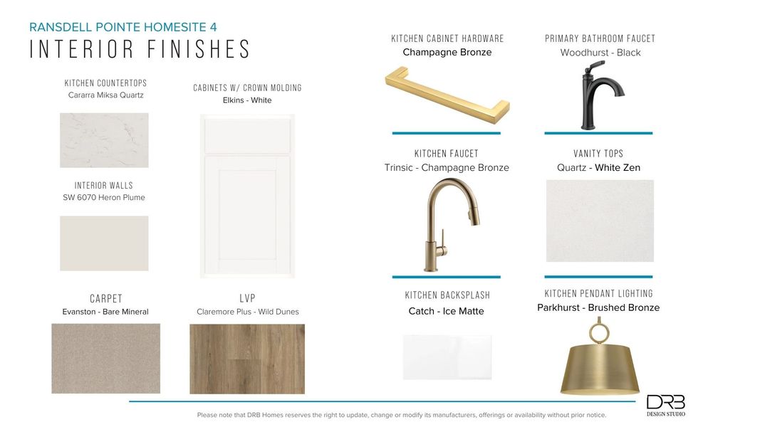 Furnished interior view inside a new home in Ransdell Pointe, Spartanburg (Image 15).