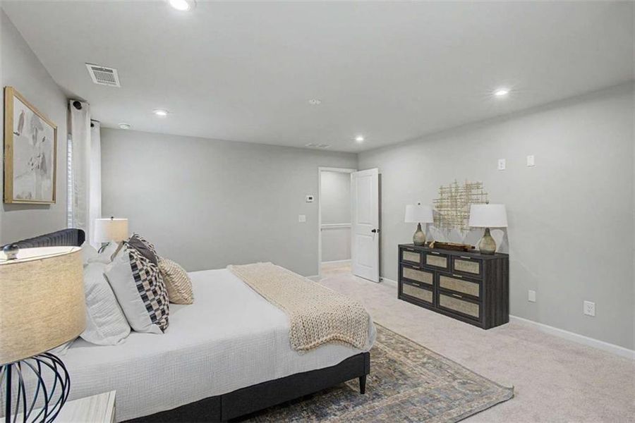 Furnished interior view inside a new home in The Reserve at Chapel Hill Phase II, Douglasville (Image 12). Furnished interior view inside a new home in The Reserve at Chapel Hill Phase II, Douglasville (Image 12).