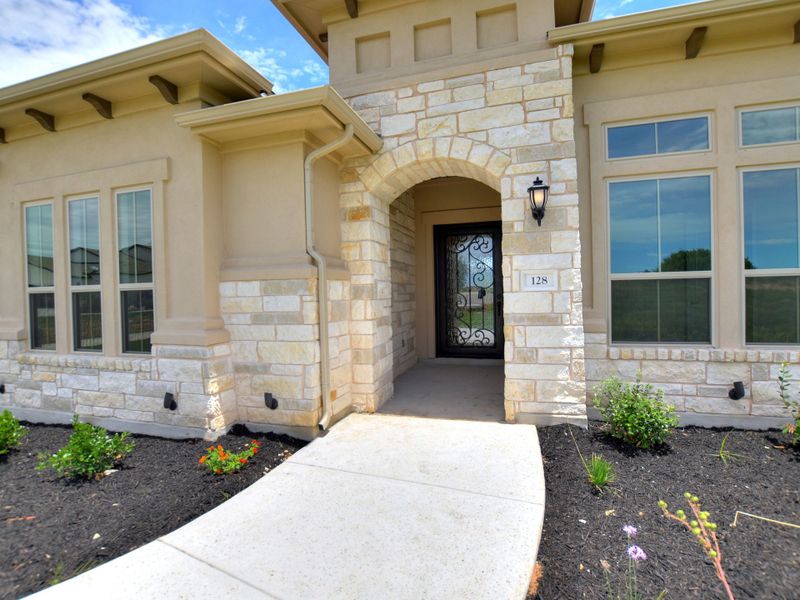 Representative exterior details of a home built from the Siena III by Giddens Homes in Clearwater Ranch, Liberty Hill (Image 64).