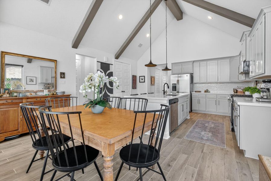 Another view of the Dining space overlooking the Kitchen! 31418 Golden Cliffs Ln., Fulshear, TX 77441 Another view of the Dining space overlooking the Kitchen! 31418 Golden Cliffs Ln., Fulshear, TX 77441
