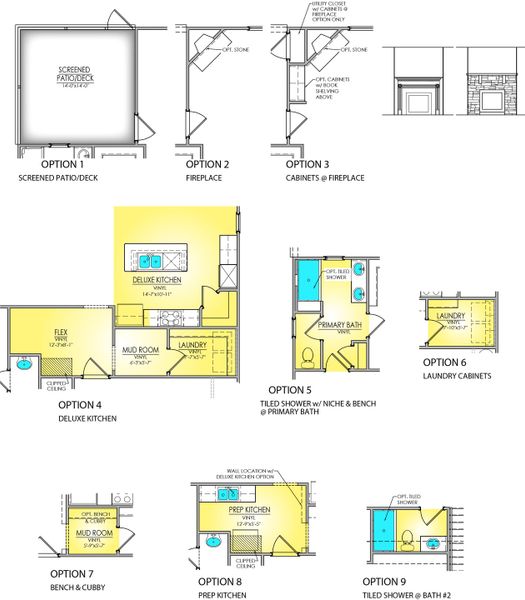 2D floor plan layout for the Connor II by Great Southern Homes in Edwards Ridge, Central, SC (Image 5).