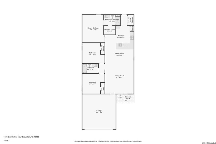 2D floor plan layout of this home in , New Braunfels, TX (Image 5). 2D floor plan layout of this home in , New Braunfels, TX (Image 5).