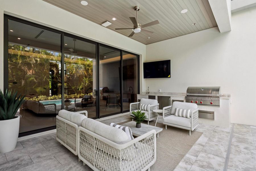 Furnished interior view inside a new home in , Boca Raton (Image 9). Furnished interior view inside a new home in , Boca Raton (Image 9).